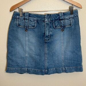 High Sierra Blue Mini Jean Skirt